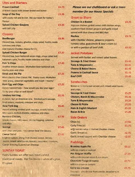 the hollybush redbourn menu.